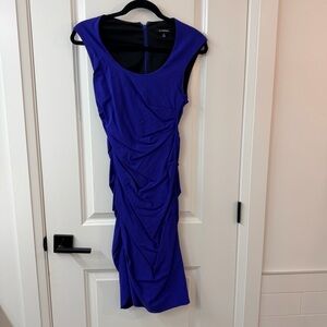 Le Chateau Elegant Blue Sleeveless Dress